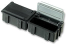 LICEFA SMD-BOX N2-6-6-10-1 LS SMD Box, Dissipative Plastic, Conductive, 19mm Height, 42.5mm Width, 30mm Depth