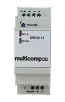 Multicomp PRO MP-DRD30-12 MP-DRD30-12 Isolated DIN Rail Mount DC/DC Converter ITE 4:1 30 W 1 Output 12 V 2.5 A