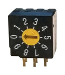 Nidec Copal Electronics SD-2011 Rotary Coded Switch SD-2000 Series Through Hole 10 Position 5 VDC BCD 100 mA