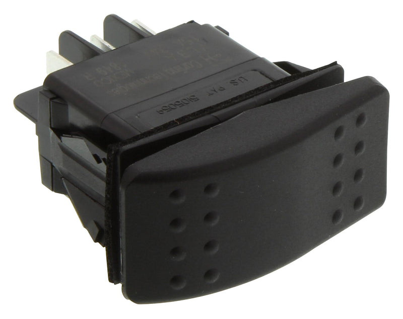 Carling Technologies VLBAS00C-AZC00-000 Rocker Switch Dpdt 15A 24V Black