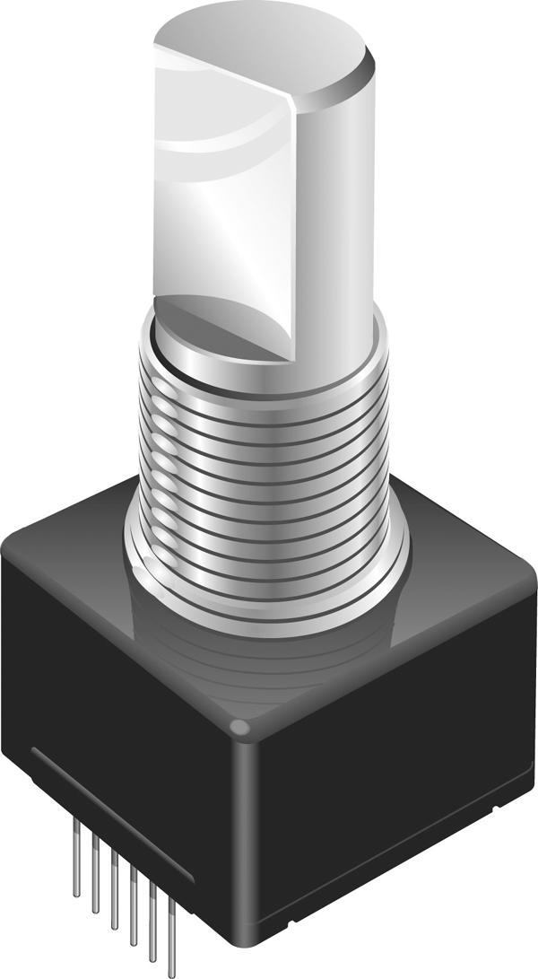 Bourns EM14A1D-C24-L032S Incremental Encoder 2CH 120RPM