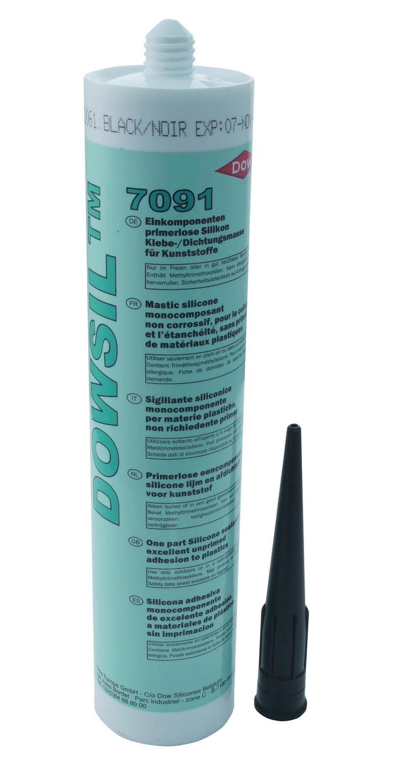 DOW 7093 BLACK 310ML Silicone Sealant Cartridge BLK