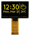 Midas MCOT128064H1V-YM Graphic Oled 128 x 64 Pixels Yellow on Black 3V I2C Parallel SPI 60.5mm 37mm -40 &deg;C