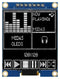 Midas MDOB128128CV-WS Graphic Oled 128 x Pixels White on Black 3.3V SPI 34.2mm 45.5mm -40 &deg;C