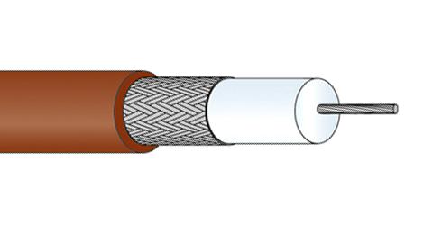 HUBER+SUHNER 22510044 Coaxial Cable RG179 / RG179B/U 2.54mm 75ohm 100m