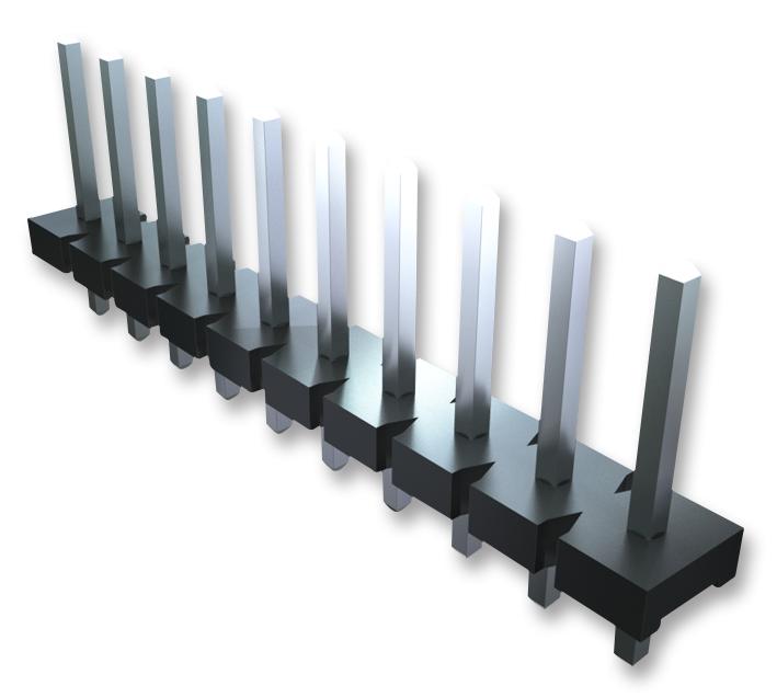 Samtec HPM-08-04-T-S HPM-08-04-T-S Pin Header Vertical Board-to-Board 5.08 mm 1 Rows 8 Contacts Through Hole HPM