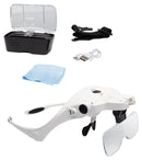 Lightcraft LC1780USB Magnifier Spectacles &amp; Headband 1x 1.5x 2x 2.5x 3.5x