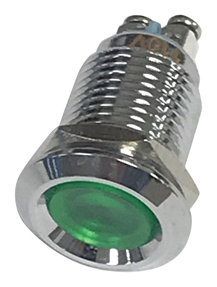 Mallory FL1M-12CA-1-G12V LED GRN 12MM NUT 12VAC/DC STK &pound; 99AC2253