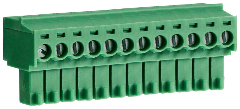 Camdenboss CTBP92HD/12 Pluggable Terminal Block 3.5 mm 12 Ways 28AWG to 16AWG 1 mm&Acirc;&sup2; Clamp 8 A