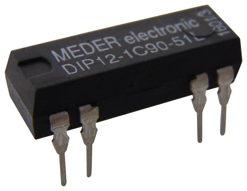 Standexmeder DIP12-1C90-51L Reed Relay Spdt 12 VDC DIP Series Through Hole 500 ohm 200 mA