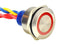 E-SWITCH ULV8FW3SS311 25MM ANTI-VANDAL Illuminated IP67 UL Certified With Soldered 300MM Wire Leads 06AH7203