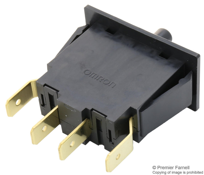 Omron D2D3104 D2D3104 Microswitch DPDT-NO Quick Connect Solder 16 A