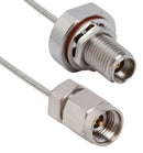 Amphenol SV Microwave 7015-1077 7015-1077 Coax Cable 2.92MM RP PLUG-BLKHD JACK/6"