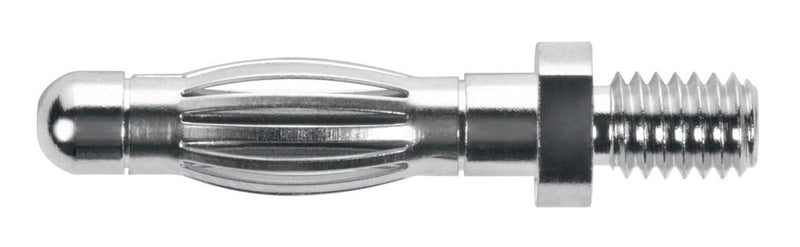Schutzinger FK 1209 NI Banana Test Connector Plug Panel Mount 32 A 70 VDC Nickel Plated Contacts