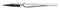 IDEAL-TEK 2AXCFR.SA Tweezer, Component Positioning, Straight, Round, Stainless Steel, PA66 Tip, 125 mm