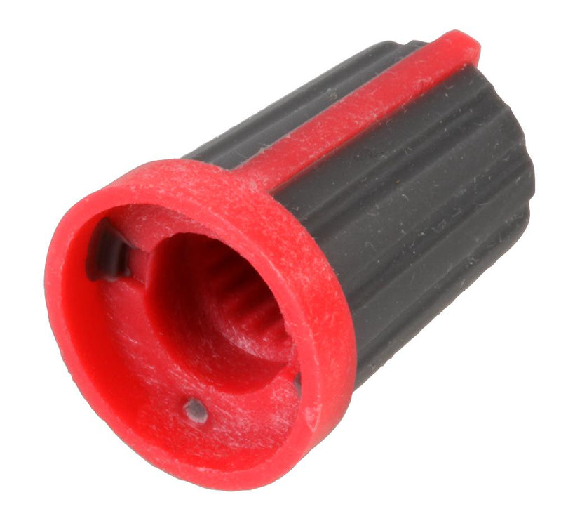 Multicomp CR-MS-1 CR-MS-1 Knob Splined Shaft 6 mm Rubber With Plastic Insert Round Indicator Line 12