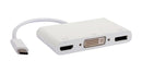 Multicomp PRO 83-22075 83-22075 USB 3.1 Type C Plug to Display Port Hdmi DVI-I Receptacle Adapter 4Kx2K@30Hz 1080P@60Hz New