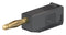 Staubli 22.2616-21 2MM Banana Plug Stackable Cable Mount Solder 10 A 60 VDC Black 23AH8690