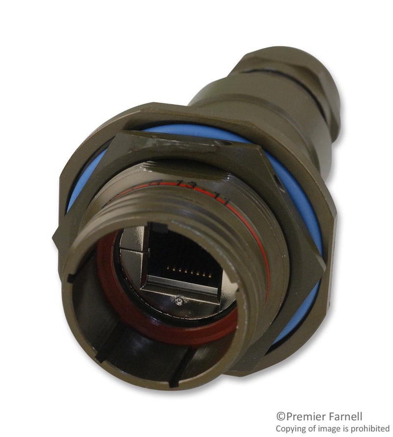 Amphenol Socapex RJFTV7PEM1G In-Line Adapter RJ45 Adaptor RJF TV Series Jack 8 Ways