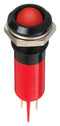 APEM Q12P1BXXHR24E LED Panel Mount Indicator, Red, 24 VDC, 12 mm, 20 mA, 1.2 cd, IP67