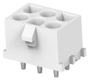 TE Connectivity 1969814-1 Pin Header Wire-to-Board 6.35 mm 2 Rows 6 Contacts Through Hole Straight
