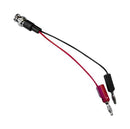 Mueller Electric BU-5120-A-4-0 BNC Breakout Plug 4mm Stackable Banana Plugs x 2 4 " 101.6 mm Black Red 5 A