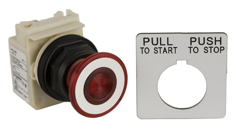 Square D BY Schneider Electric 9001SKR9P38LRRH13 9001SKR9P38LRRH13 Actuator 30MM Pushbutton Switch New