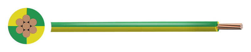 PRO Power PP-6491B-1.50MMG/Y Wire Stranded 6491B H07Z-R BS EN 50525-3-41 Per Metre Lszh Green Yellow 1.5 mm&sup2;