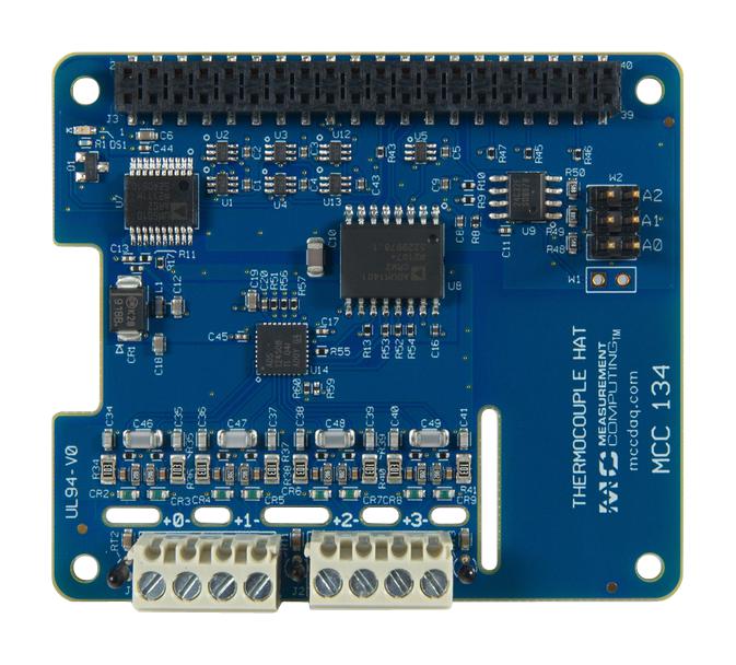 Digilent 6069-410-002 6069-410-002 Evaluation Board Thermocouple Measurement DAQ HAT 24Bit 4 CH