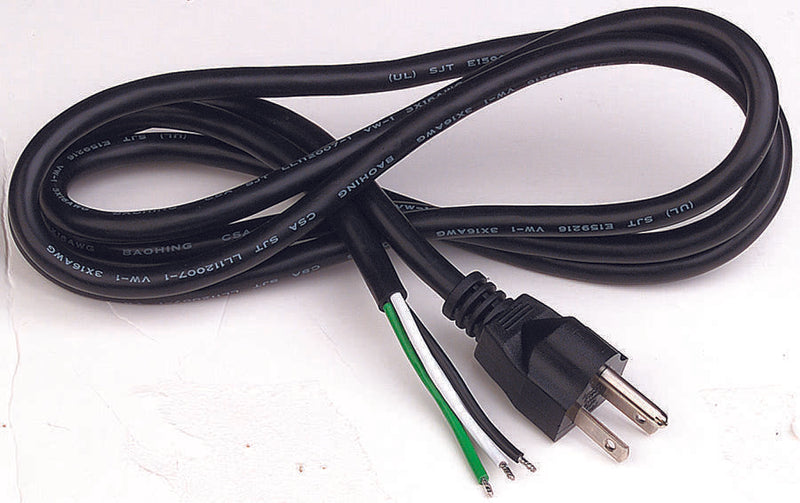 Multicomp SPC13248 Power Cord NEMA5-15P 12FT 15A Black