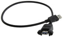 L-COM U3A00100-05M USB Cable 3.0 A PLUG-A Rcpt BLK 19.7"