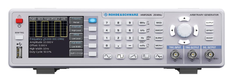 Rohde &amp; Schwarz R&amp;S HMF2525 Function Generator Arbitrary 1 Channel 25 MHz
