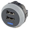 ALFATRONIX PVPRO-D USB Charger Receptacle, 5VDC, PVPro Series, 3 A, 2 Ports, USB Type A