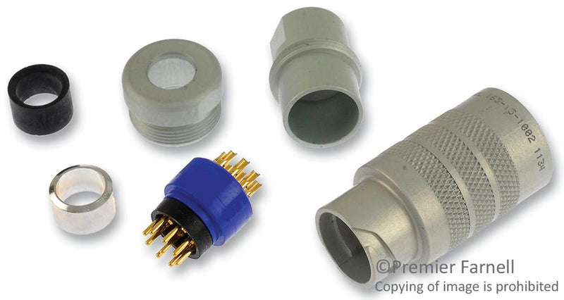 Amphenol Aerospace 165-15-1002 Circular Connector Receptacle 9 Position Cable