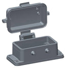TE Connectivity T1430100000-000 T1430100000-000 Heavy Duty Connector Base Bulkhead Mount Aluminium Alloy Body 2 Lever H10B
