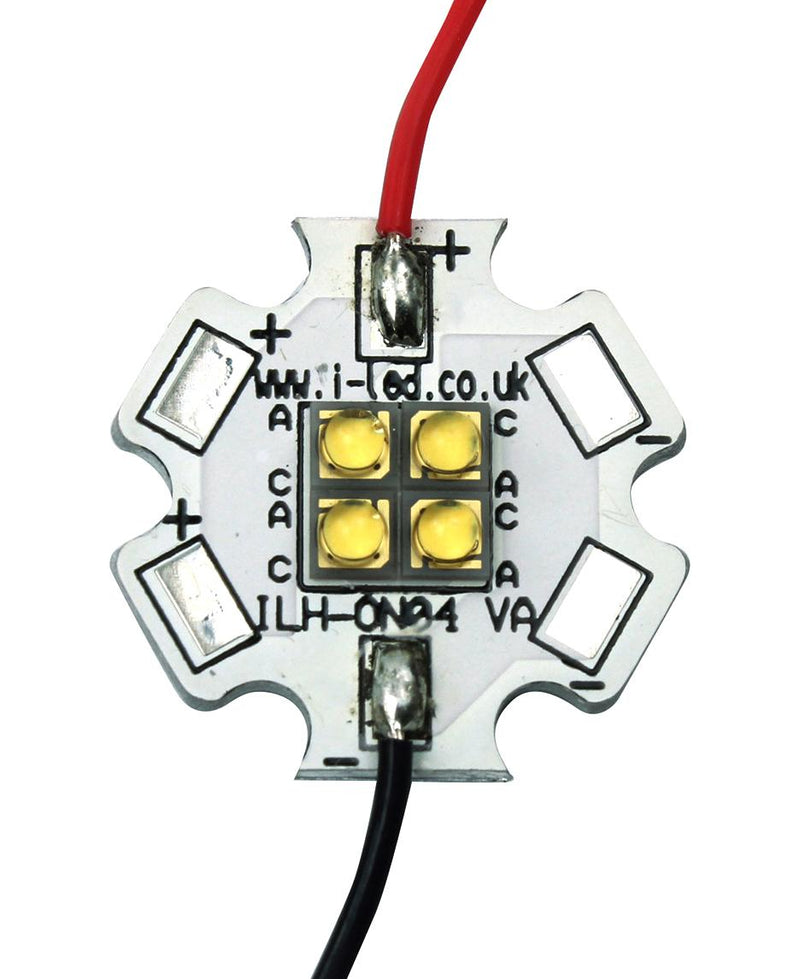 Intelligent LED Solutions ILH-ON04-YELL-SC211-WIR200. Module Oslon 80 4+ Series Yellow 590 nm 284 lm Star