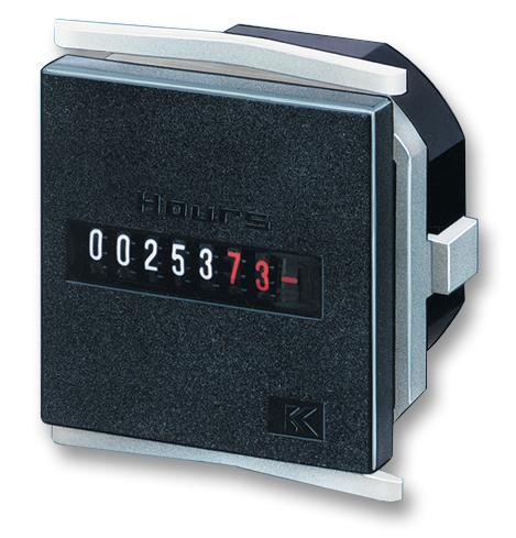 Kuebler 3.220.401.075 Panel Mount Timer Hour Meter H57 187 VAC 264 0 s 99999.99 h 45 mm