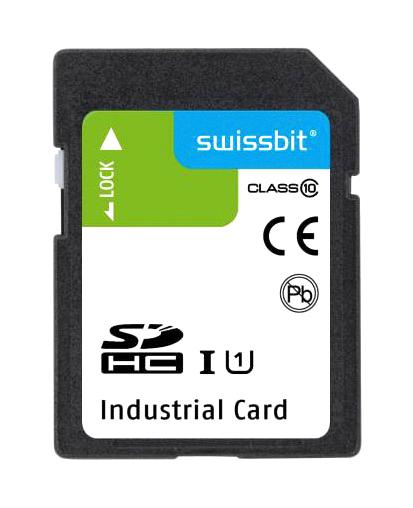 Swissbit SFSD004GL2AM1TO-E-5E-22P-STD SFSD004GL2AM1TO-E-5E-22P-STD Flash Memory Card 3D Pslc Sdhc UHS-1 Class 10 4 GB S-56 Series