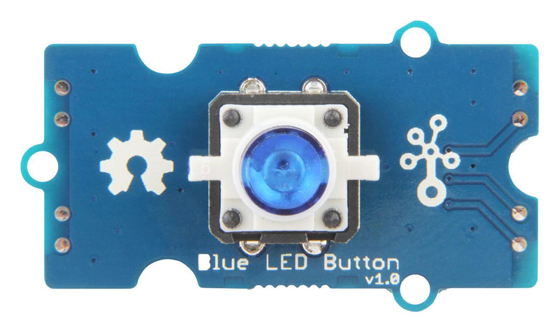 Seeed Studio 111020046 Blue LED Button Board With Cable 3.3V / 5V Arduino Raspberry Pi &amp; Ardupy