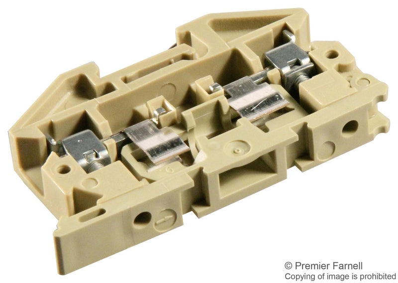 Weidmuller 037686 ASK1 037686 ASK1 Fused Terminal Block 2 Ways 26AWG to 12AWG 4 mm&Acirc;&sup2; Screw 10 A 300 V
