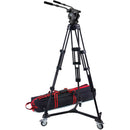 Acebil H60 100mm Ball Head/Dual Pan Bars/T1002 Tripod/D-3 Dolly/S-52 Case