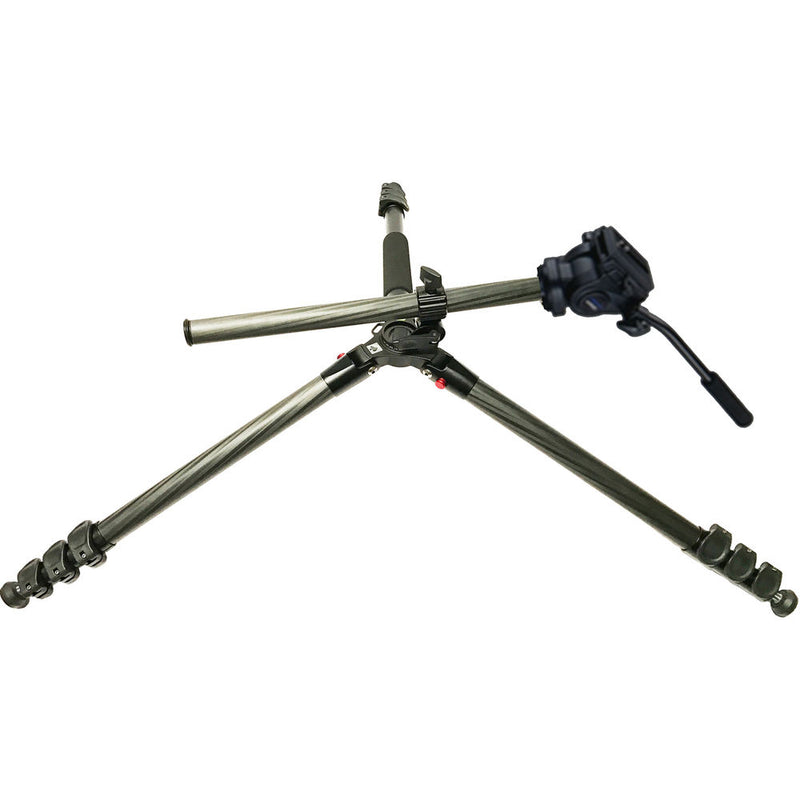 Acebil TAE-284CF Carbon Fiber Tripod with H605F Pan/Tilt Head