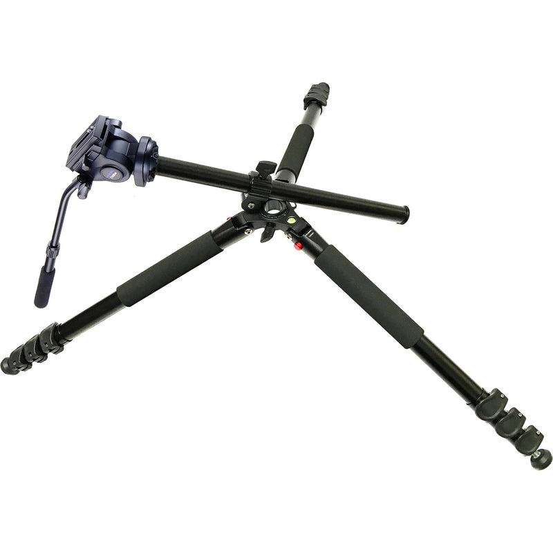 Acebil TAE-324F Aluminum Tripod with H805F Pan/Tilt Head