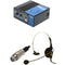 ACETEK BNC Cable Connect Intercom Portable Unit With "Single-Ear" "Open Type" DL-400 Headset