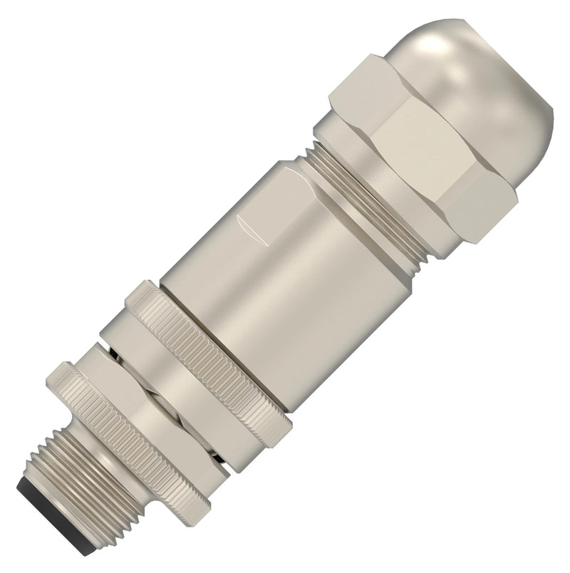 AMP - TE Connectivity 2351378-4 Sensor Connector PG9 M12 Male 4 Positions Crimp Pin Contacts Not Supplied