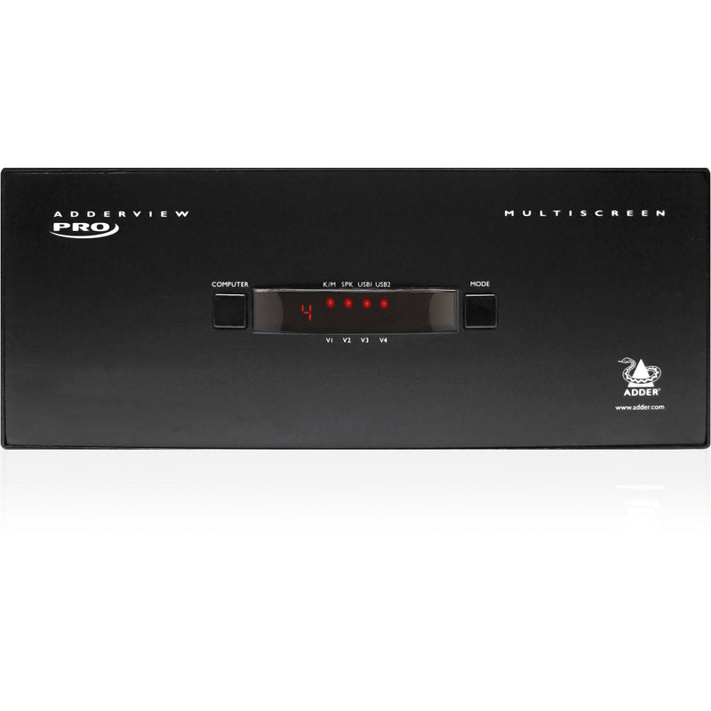 Adder ADDERView 4 PRO Dual-Link DVI-I Video & Peripheral Switch (Two Video Heads)