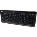 Adesso SlimTouch 120 3-Color Illuminated Compact Multimedia Keyboard