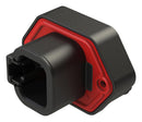 Amphenol SINE/TUCHEL ATP15-4P-BM01BLK PCB Inside Mount Receptacle With Flange 40AH1820