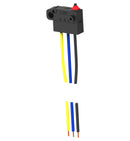 Alcoswitch - TE Connectivity SAJ501YPP0STDSDTFLQ Microswitch Snap Action Pin Plunger Spdt Wire Leaded 100 mA 48 V
