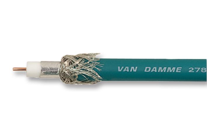 VAN Damme 278-075-000 278-075-000 Coaxial Cable SDI Vision Lszh Polymer Blue Per Metre 0.6 mm&Acirc;&sup2; 75 ohm